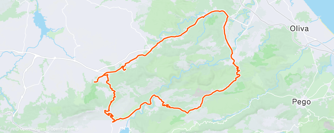 Карта физической активности (Bicicleta por la mañana)