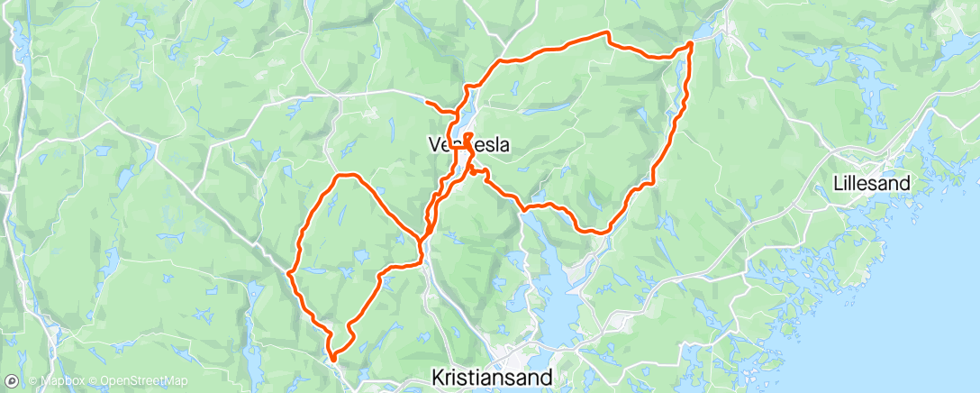 Map of the activity, Tour de klatrekonge