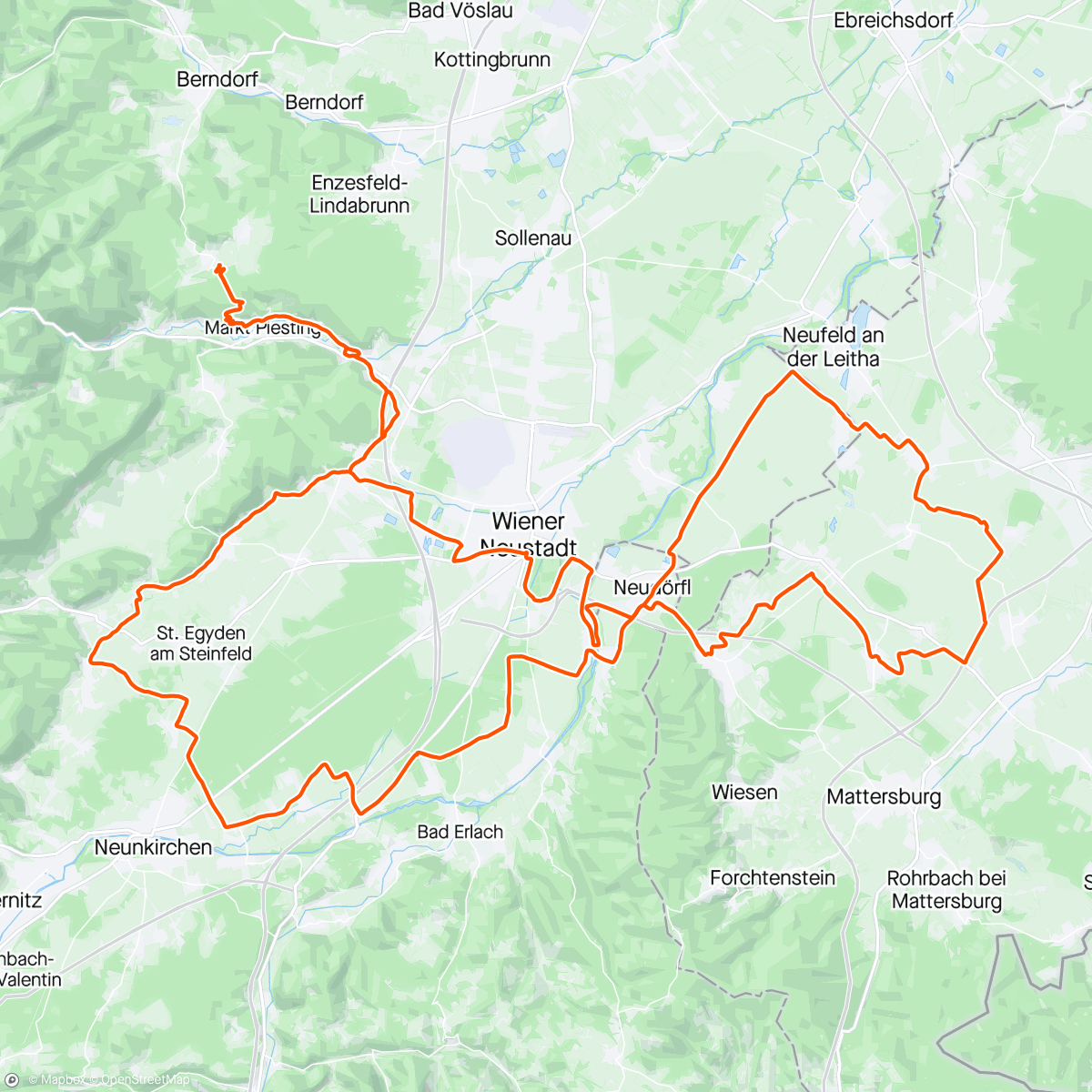 Map of the activity, Gravelbike GA