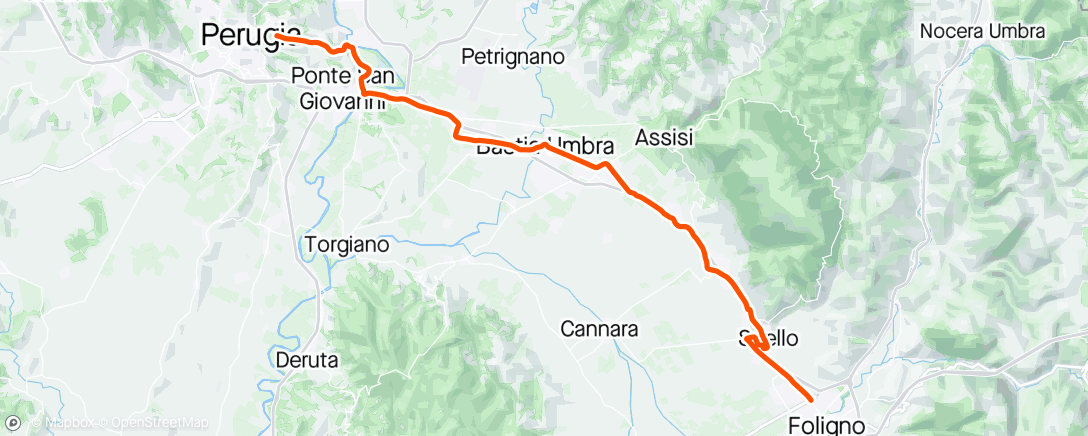 Map of the activity, Giro d’Italia Stage 7 ITT