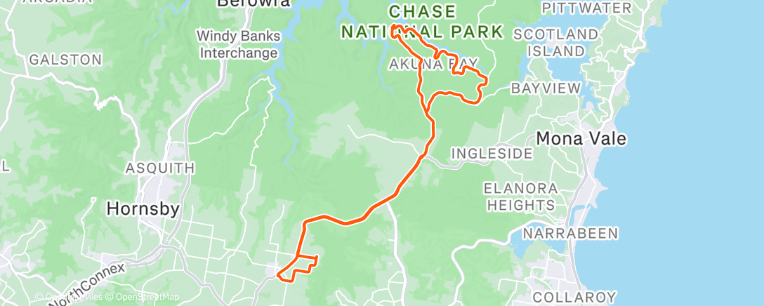 Map of the activity, Foggy Akuna