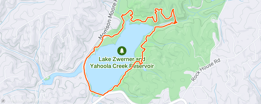Map of the activity, Morning Hike