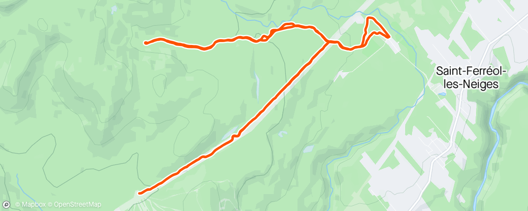 Map of the activity, Ma dernière en ski, on passe au vélo