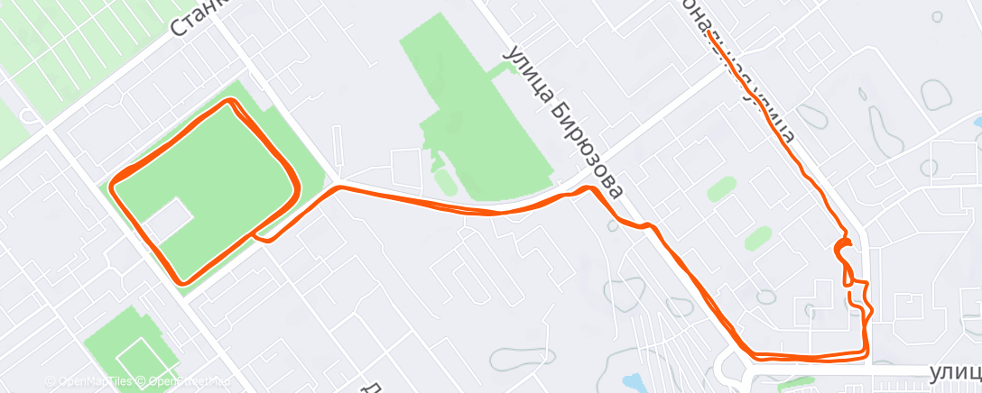 Map of the activity, Обкатка новых Li-Ning 👟👟 - 1000/400/200