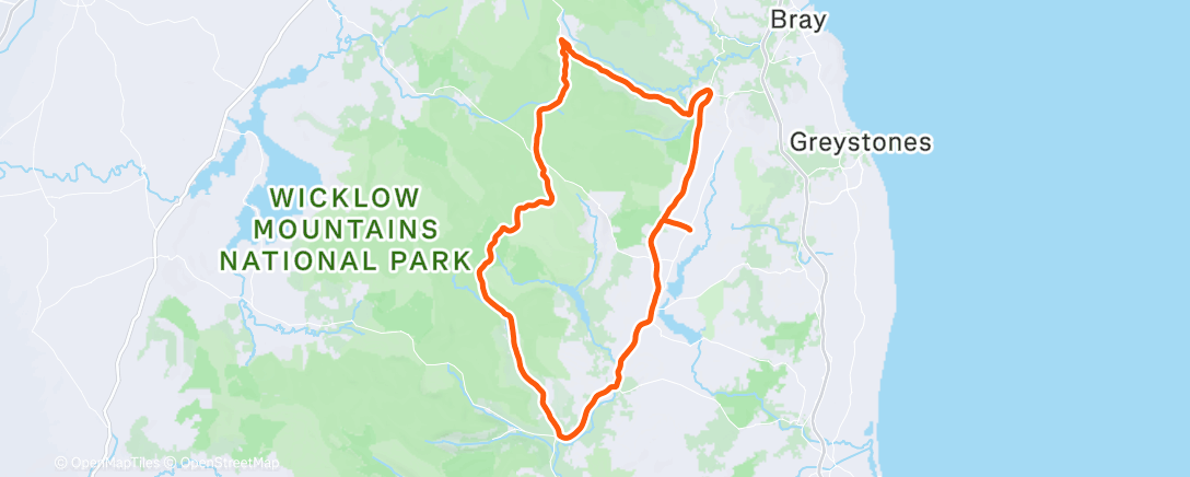 Map of the activity, Morning Ride