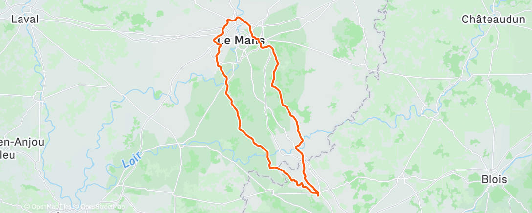 Peta aktivitas, Sortie vélo le matin