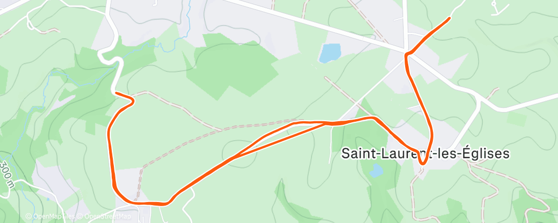 アクティビティ「Course à pied dans l'après-midi」の地図