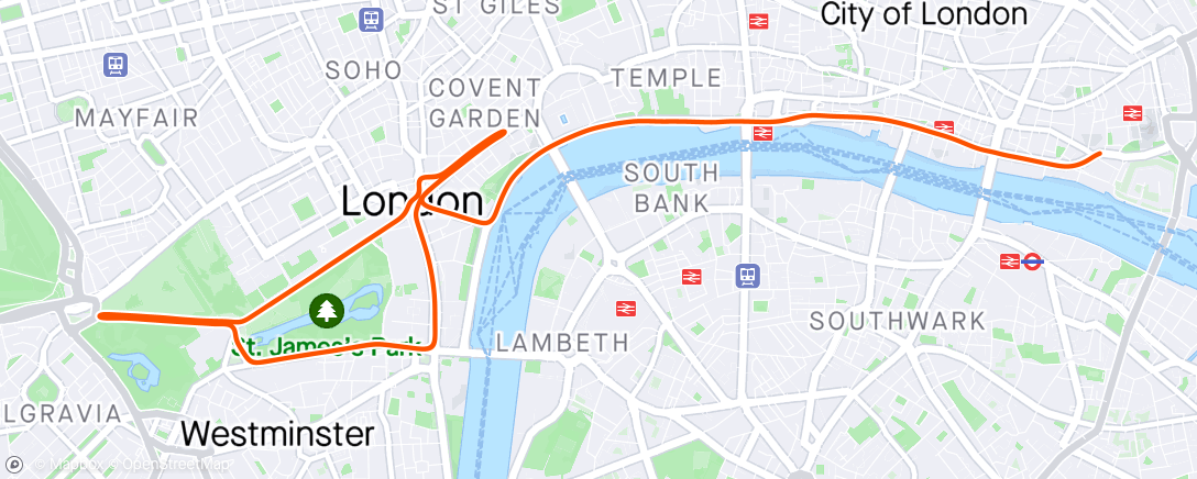 Map of the activity, Zwift - Race: Stage 5: Lap It Up - London Classique (A) on Classique in London