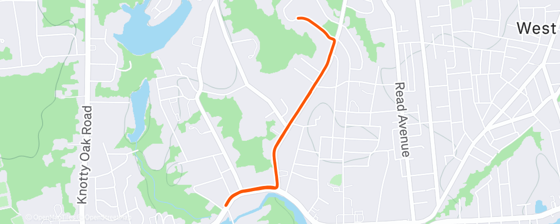 Map of the activity, Lunch Run