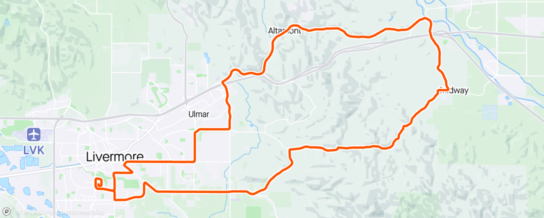 Map of the activity, Speedway Loop