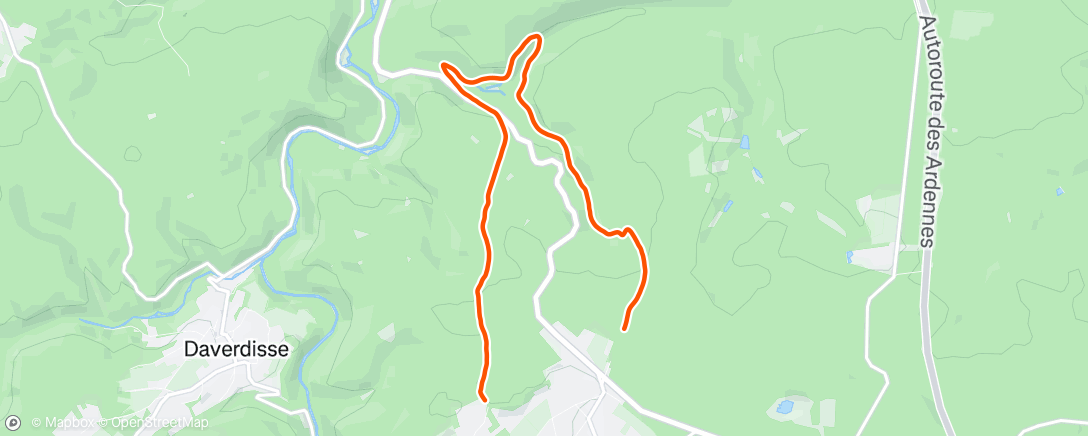 Map of the activity, Morning Trail Run