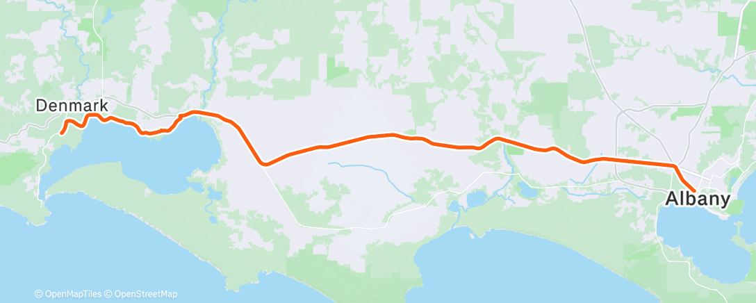 Map of the activity, Pedalling the Planet - Day 250