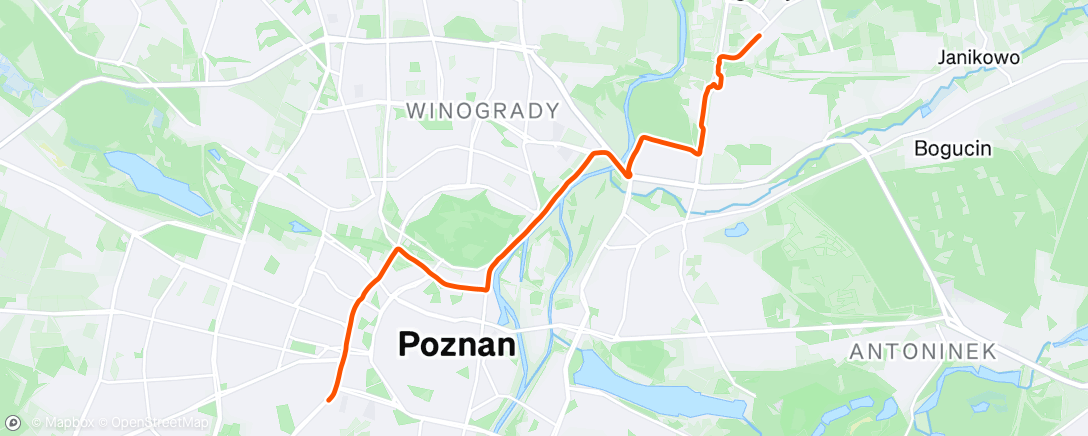 Map of the activity, Morning Ride