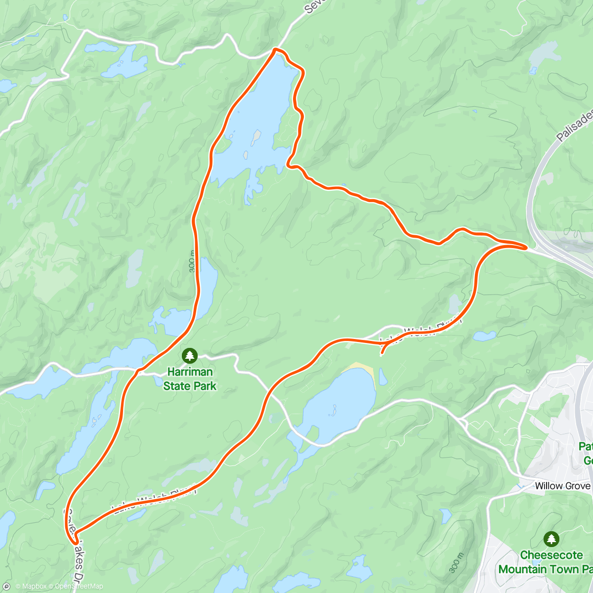 Map of the activity, More solo Suffern