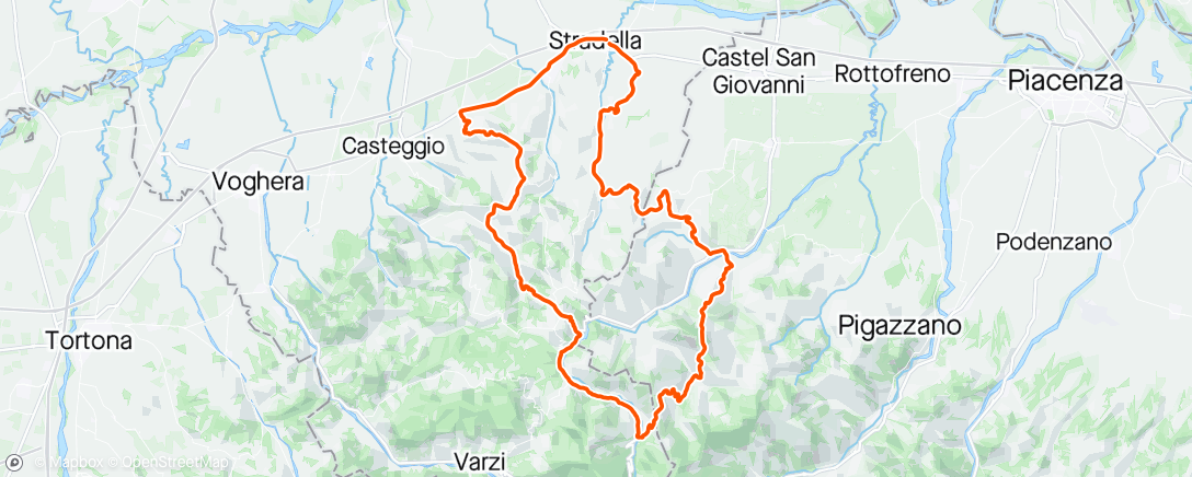 Mappa dell'attività Giro mattutino - Anticipare perturbazioni