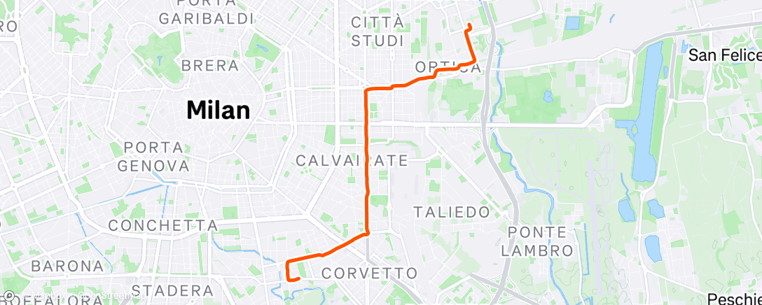Map of the activity, Commuting