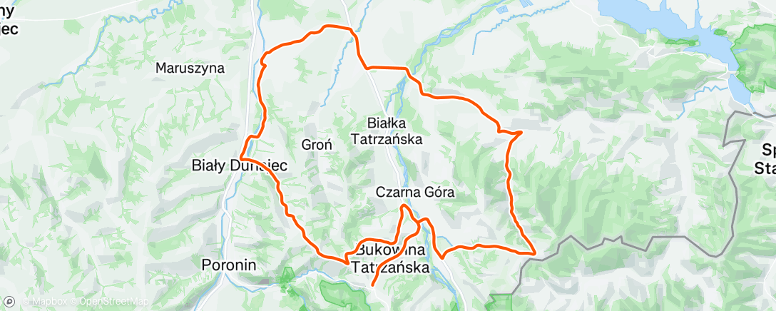 Map of the activity, Tour de Pologne et 6
