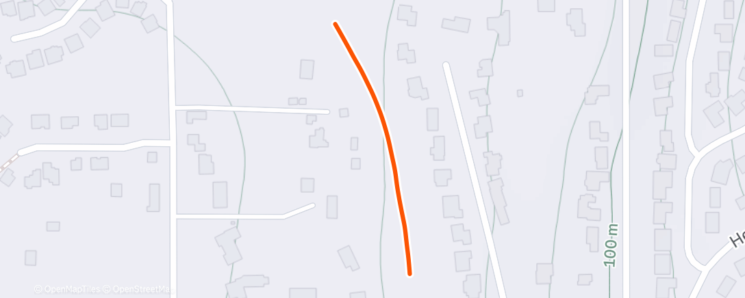 Map of the activity, Afternoon Run