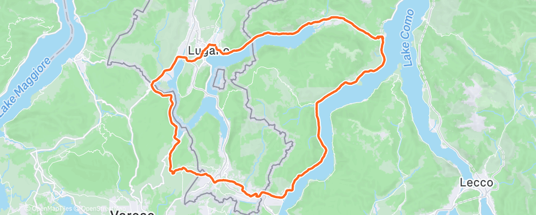 Map of the activity, Morning Ride