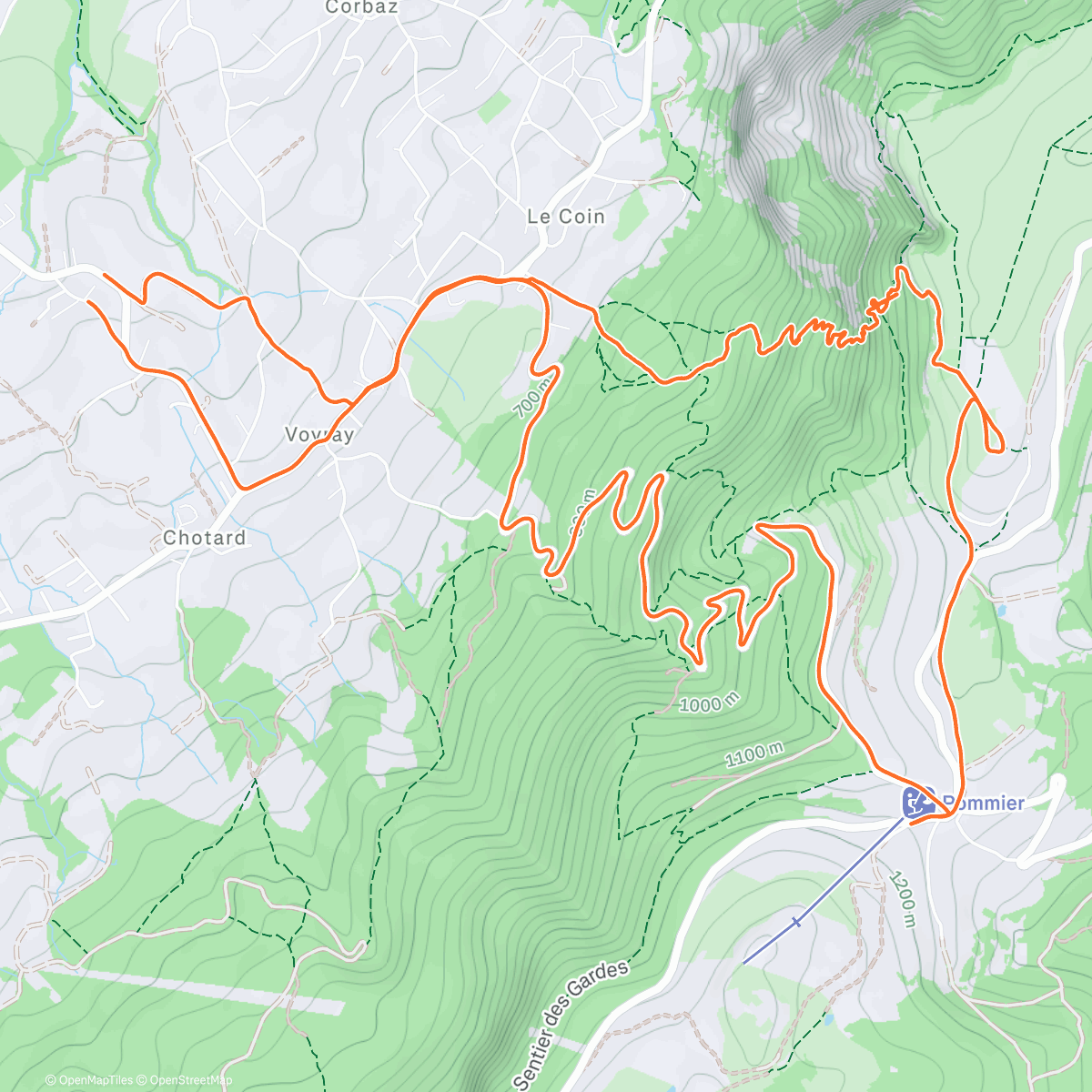 Map of the activity, Seuil + Mer de Nuage 😍