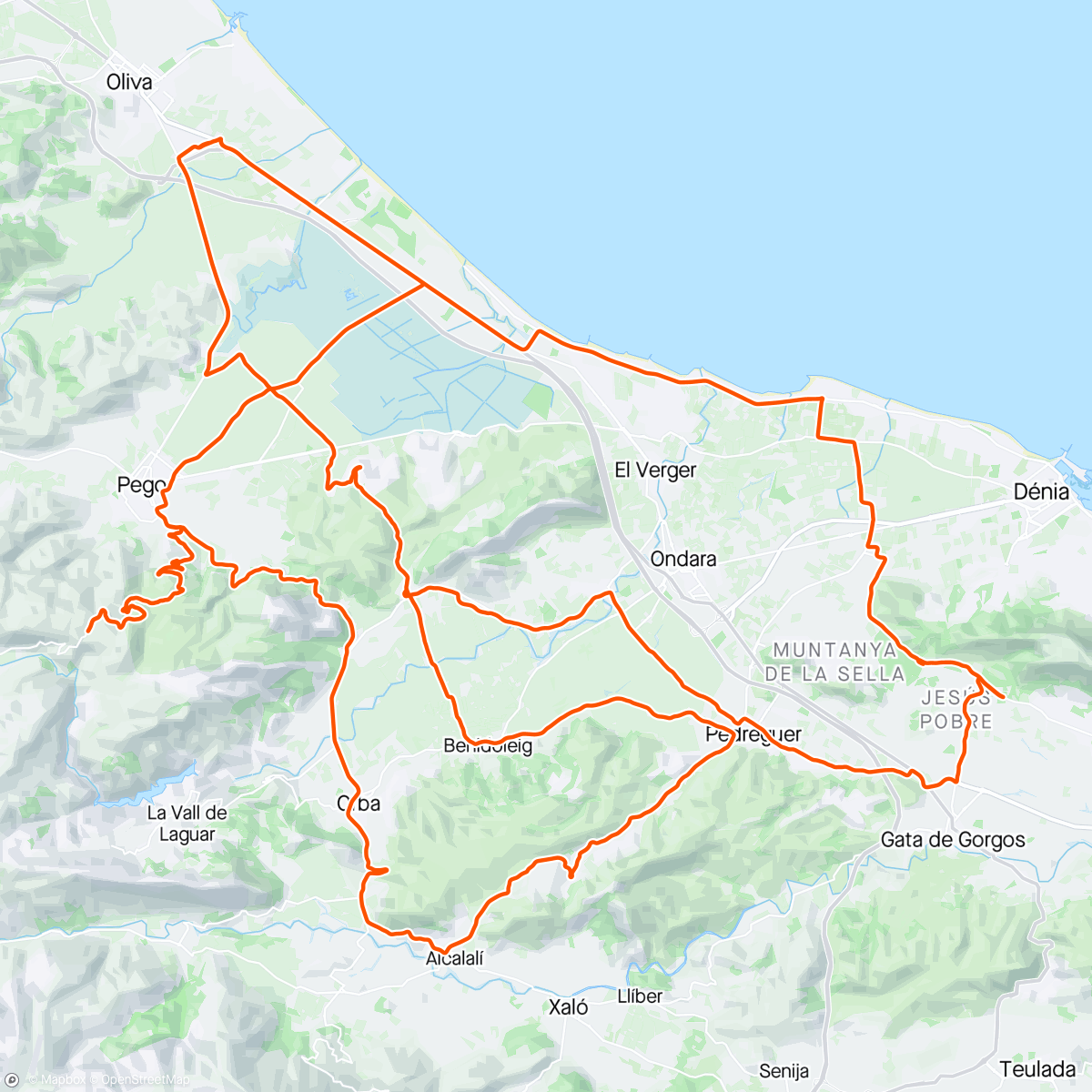Map of the activity, Stage La Sella #5 🌧️