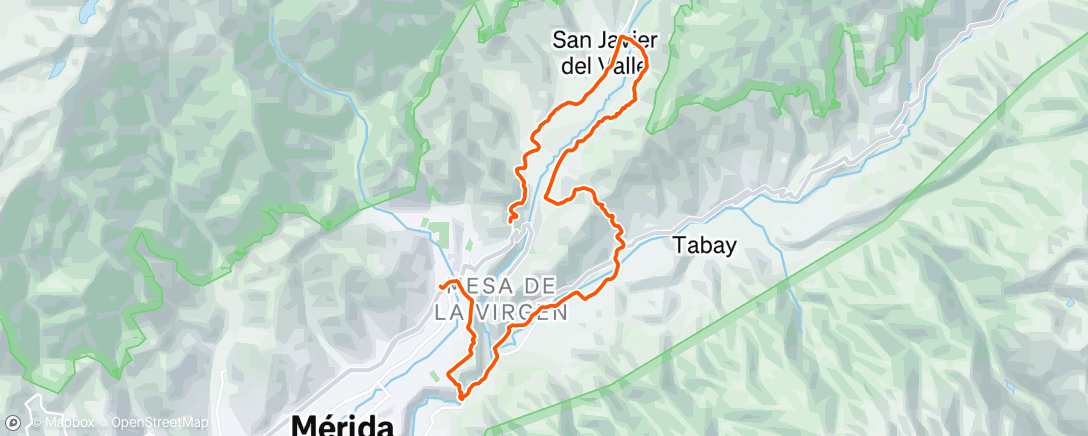 Map of the activity, Valle vallecito los llanitos las heroinas