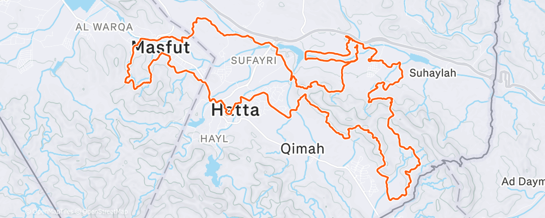 Map of the activity, Morning Trail Run