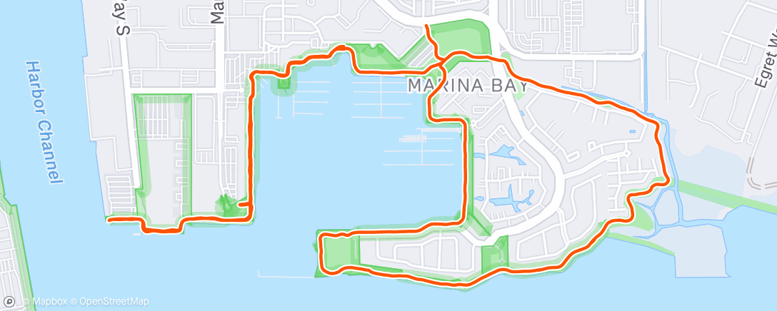 Map of the activity, Lunch Run