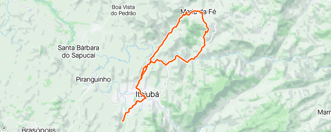 Mapa da atividade, Pedal de domingo