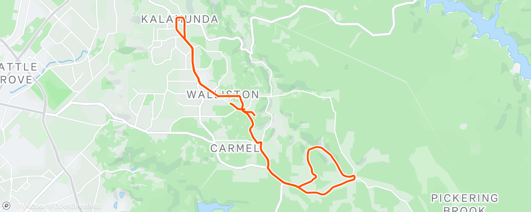 Mapa de la actividad (Morning Ride)