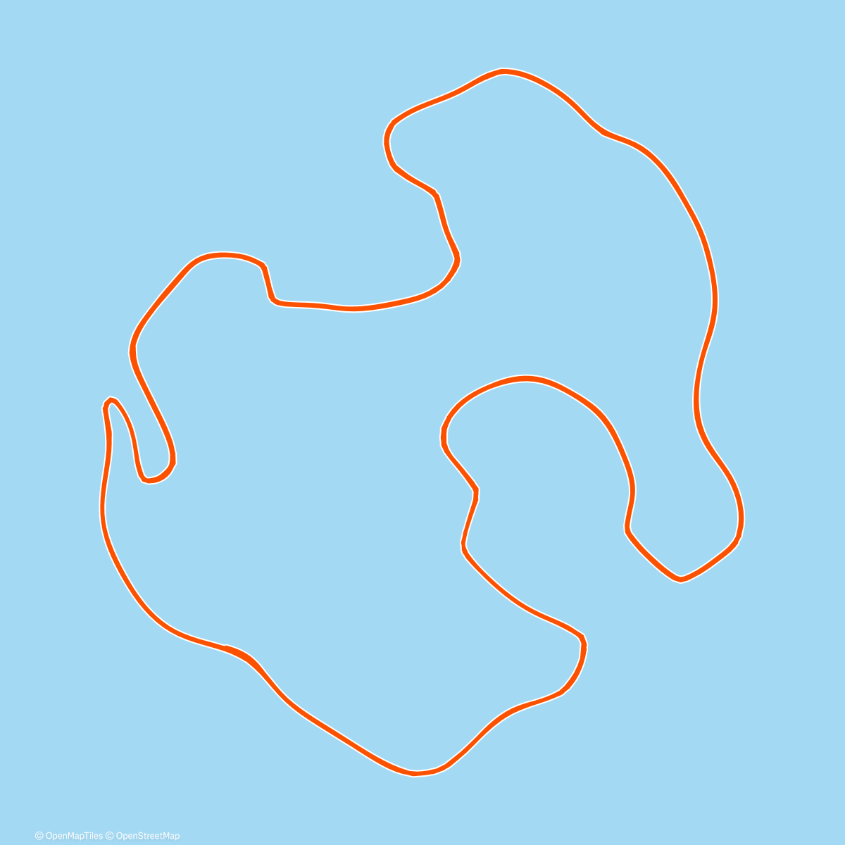 Map of the activity, Zwift - Volcano Circuit in Watopia
