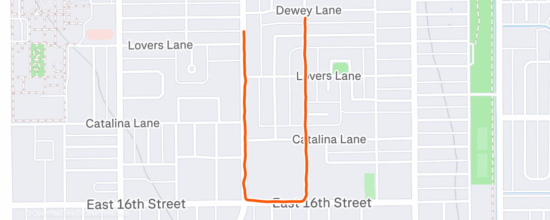 Карта физической активности (Night Run)