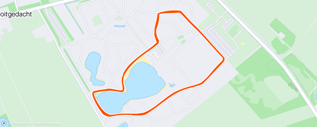 Map of the activity, Morning Run