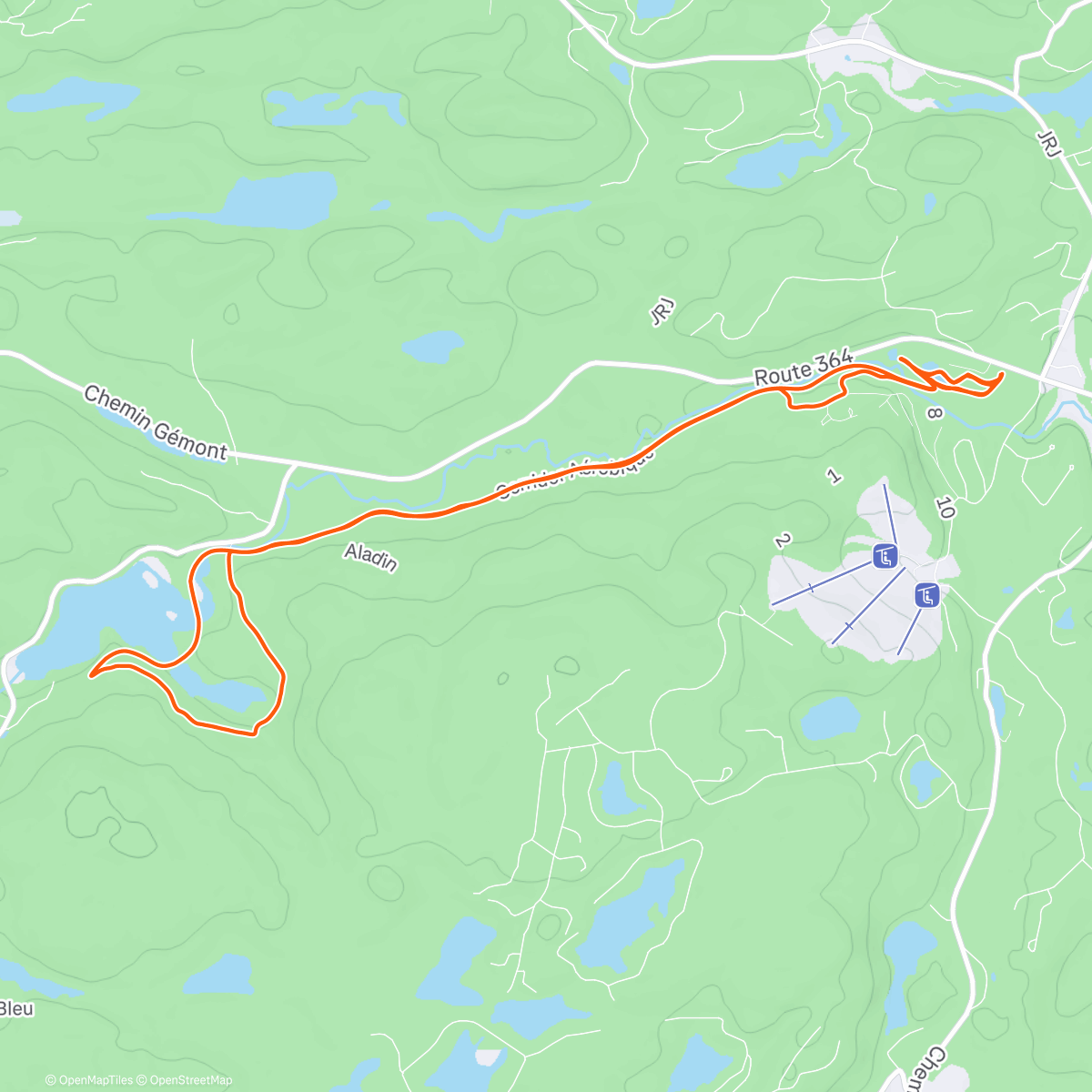 Map of the activity, Ski #4  avec ma best