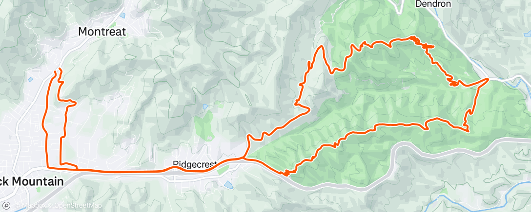 Map of the activity, Afternoon Mountain Bike Ride