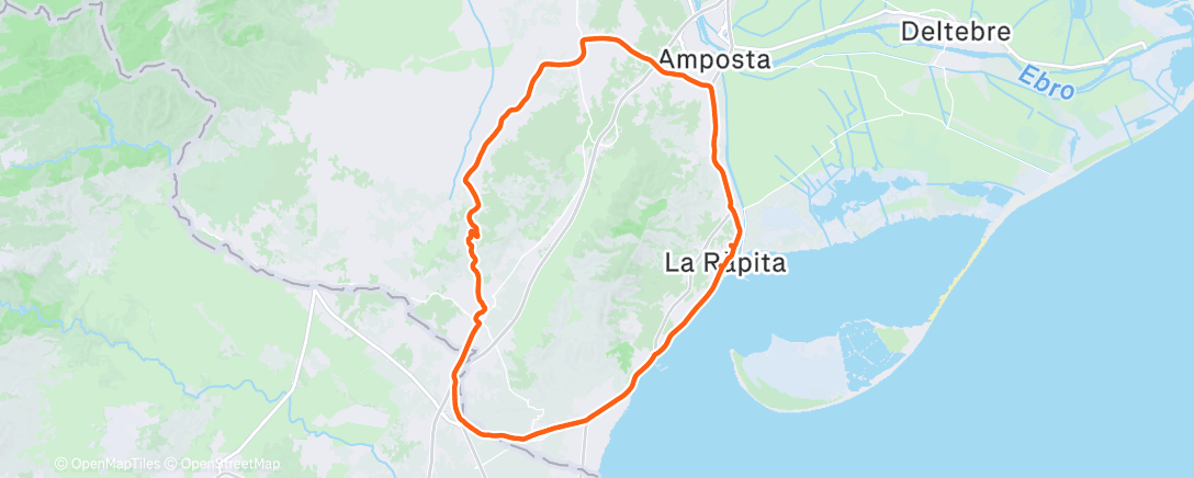 Mapa de la actividad (Morning Ride)