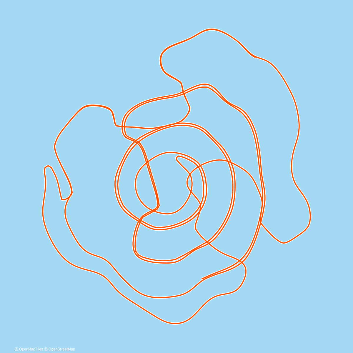 Map of the activity, Zwift - 10. Stop-Start on Whole Lotta Lava in Watopia