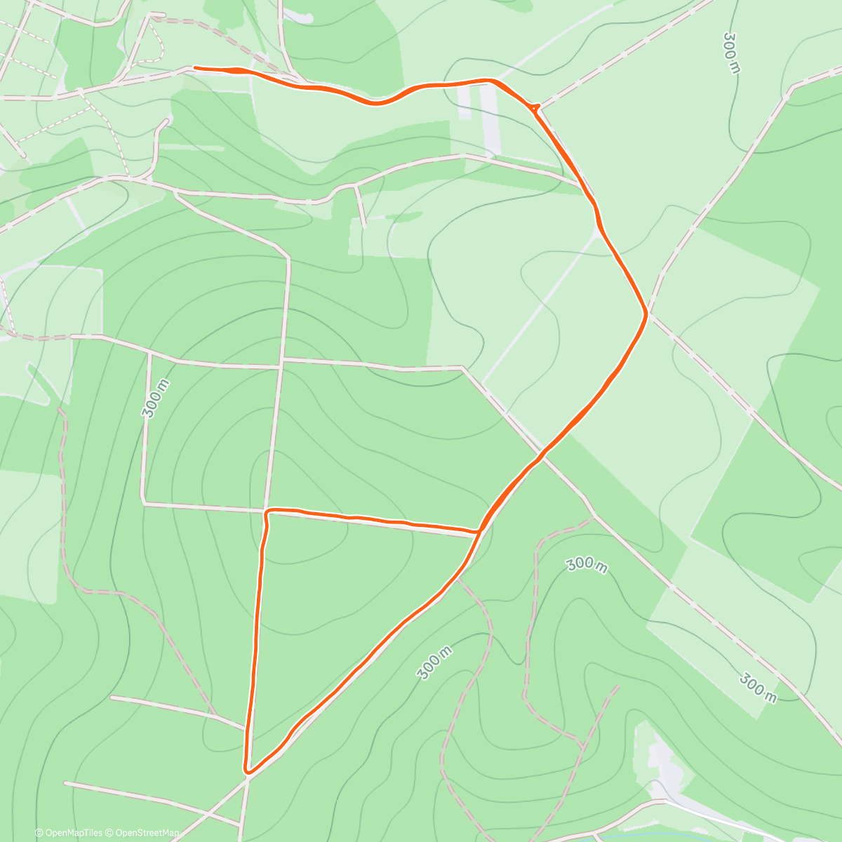 Карта физической активности (Od Mohyly na Hradisko)