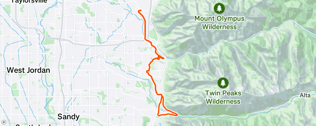 Map of the activity, Pedaling pedaling