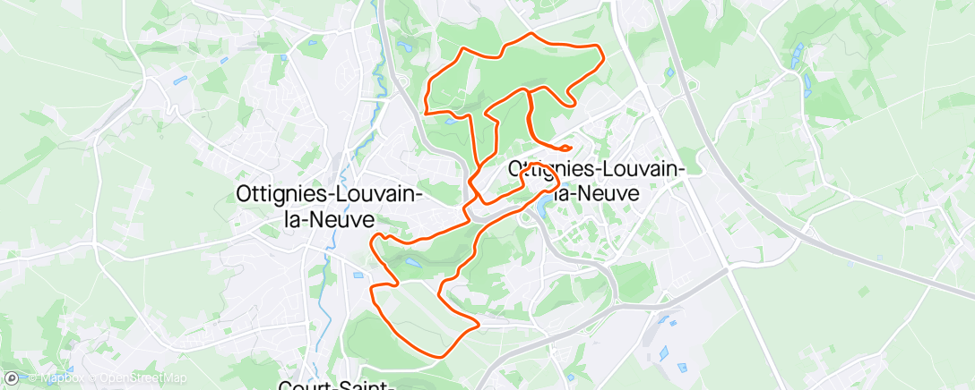 Map of the activity, Louvain-La-Neuve au printemps 🌦️