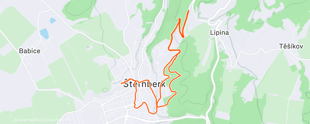 Карта физической активности (Afternoon Run)