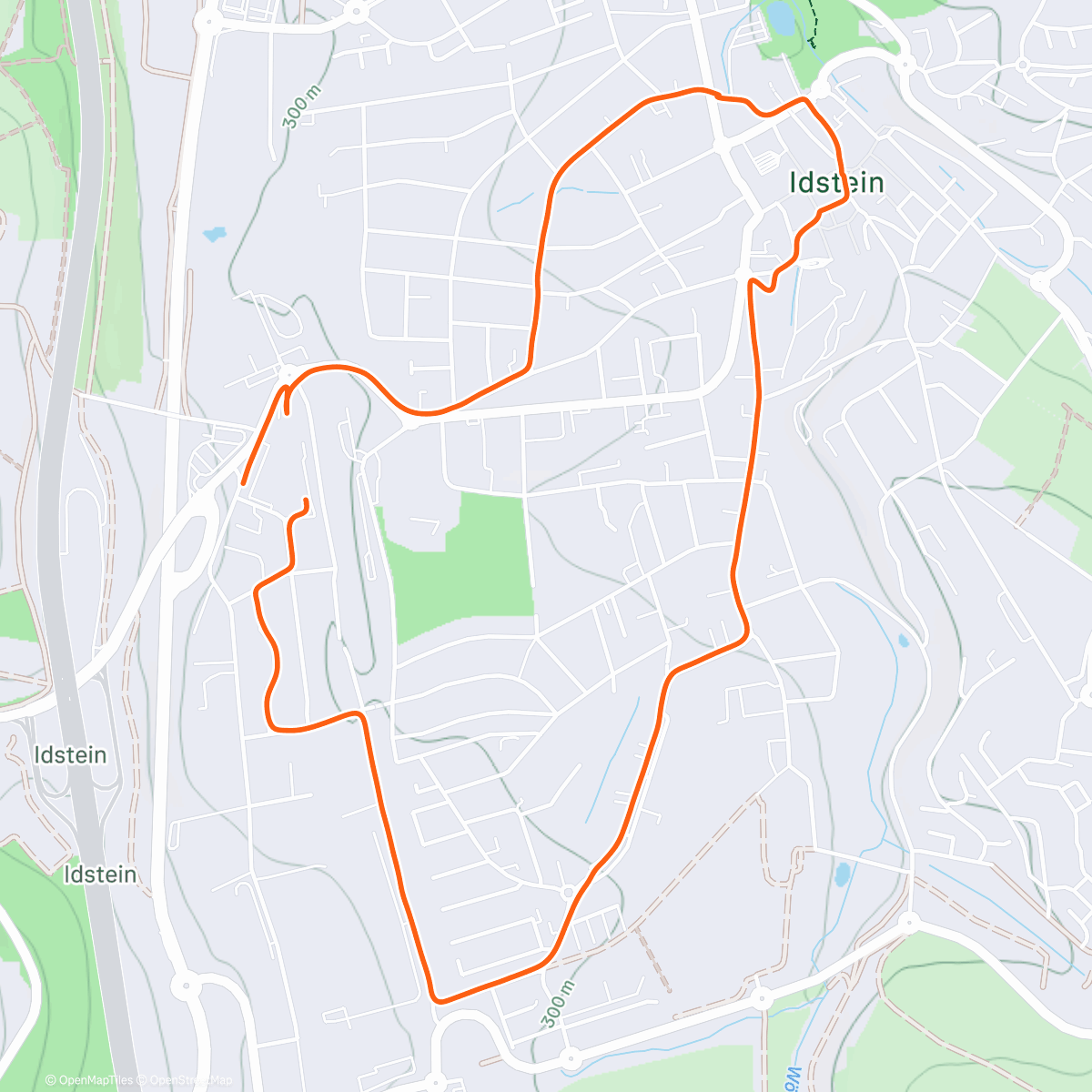 Карта физической активности (Spaziergang am Nachmittag)