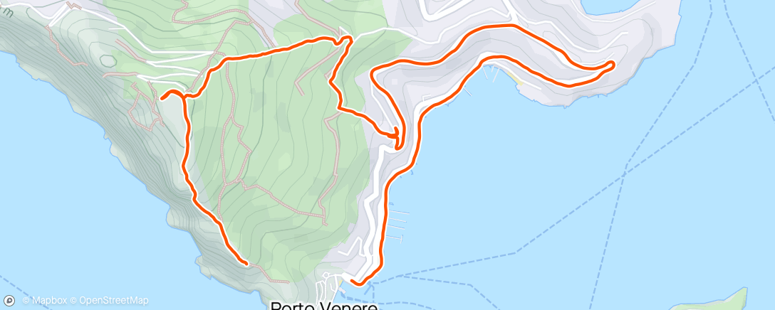 Map of the activity, Technische Trails in pontevenere