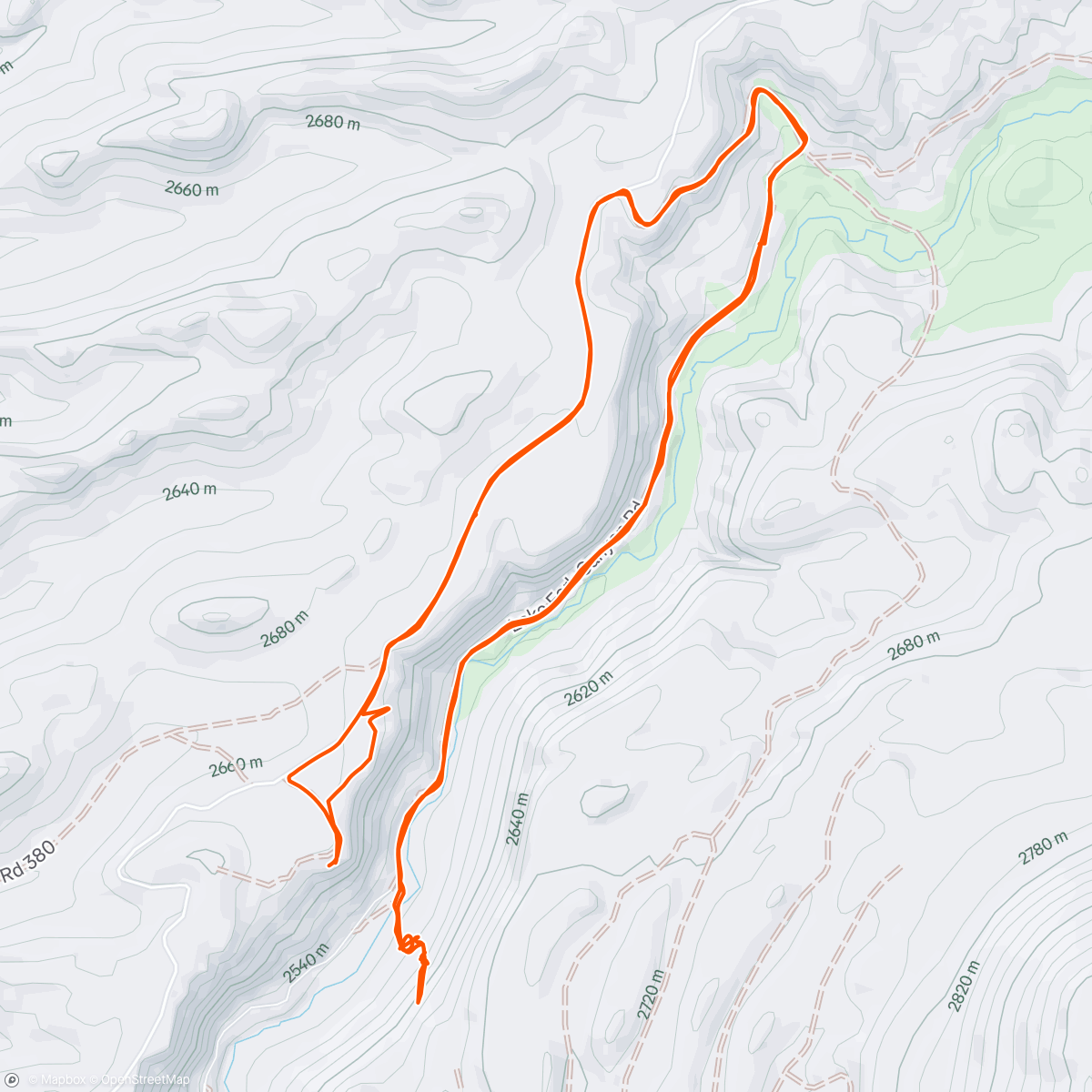 Map of the activity, Classic "Liz Hike"