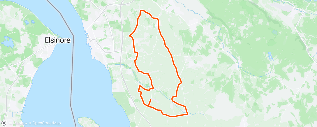 Map of the activity, Landsväg anaerob 2x12min 30/30s + tröskel 12min