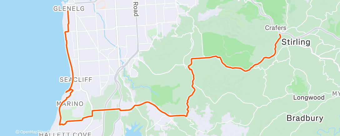 Carte de l'activité Morning Ride