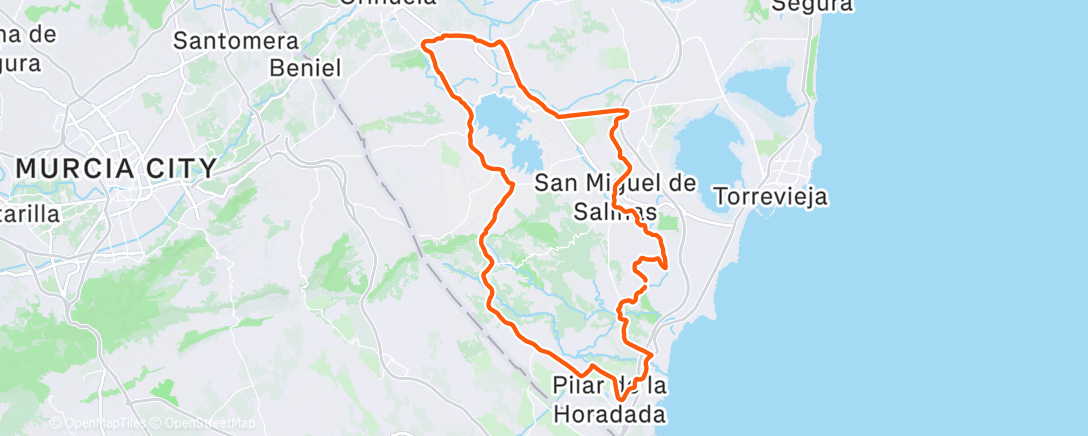 Map of the activity, Short endurance