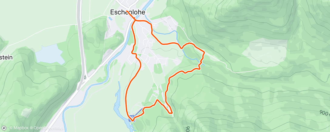 Map of the activity, Asam-Klamm Runde von Eschenlohe