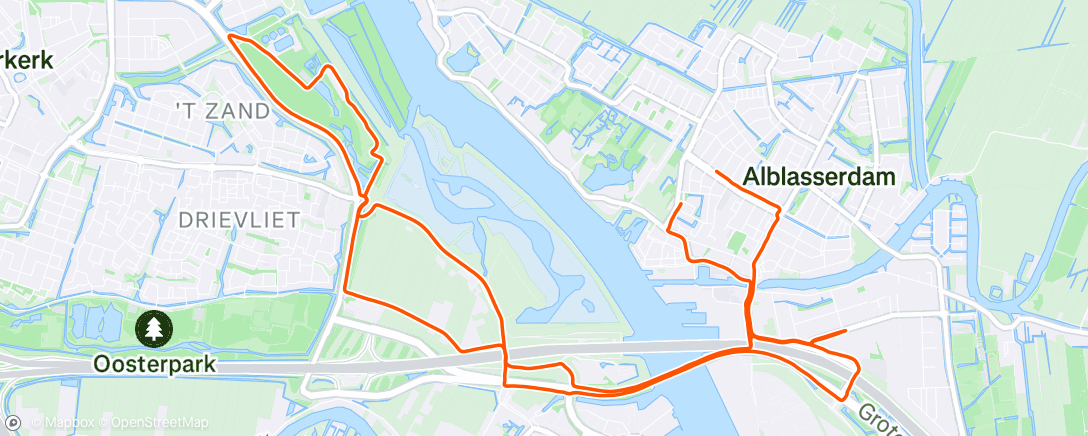 Map of the activity, Ochtendloop 🏃🏼🏃🏼‍♂️🏃🏼‍♀️