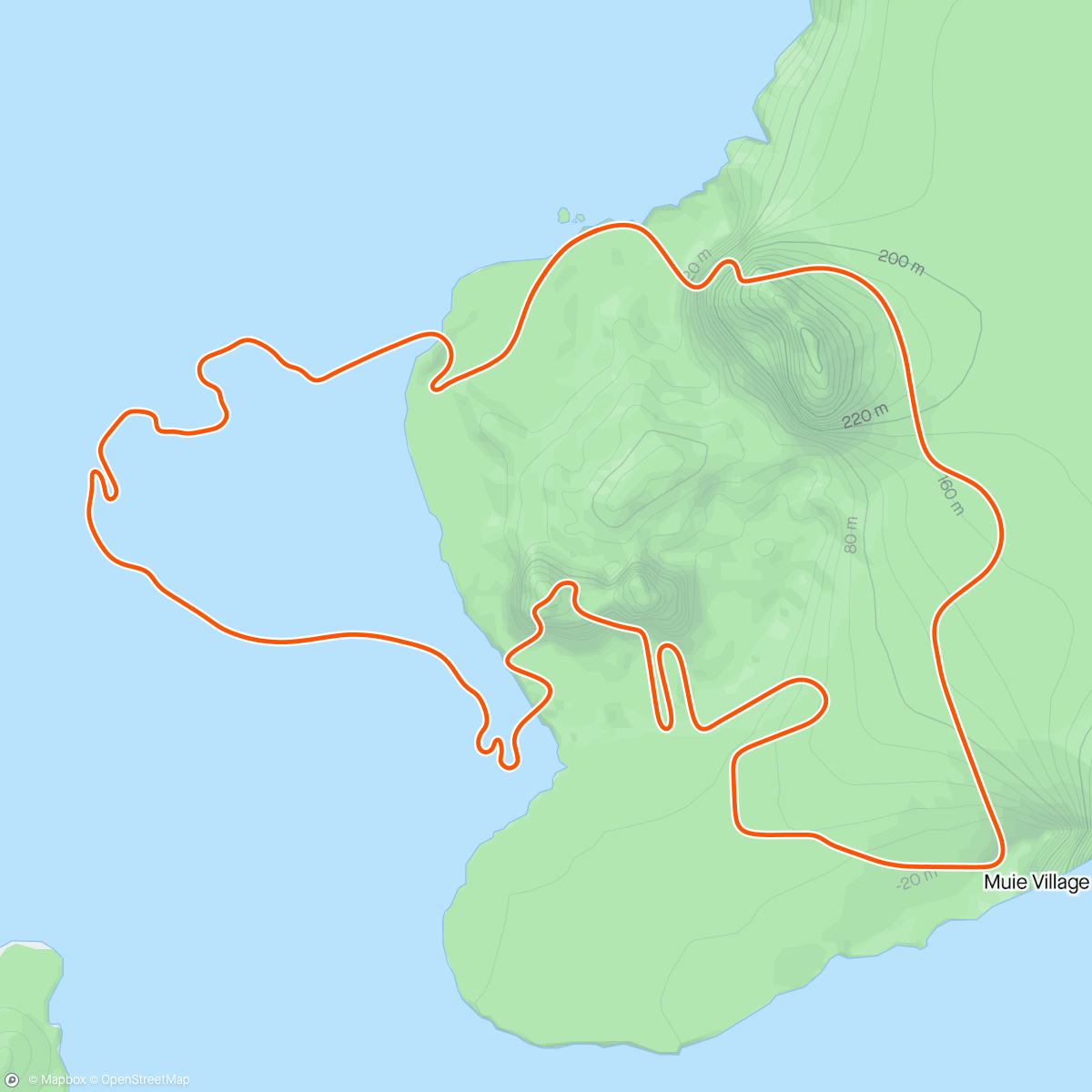 Mapa da atividade, Zwift - Beach Island Loop in Watopia